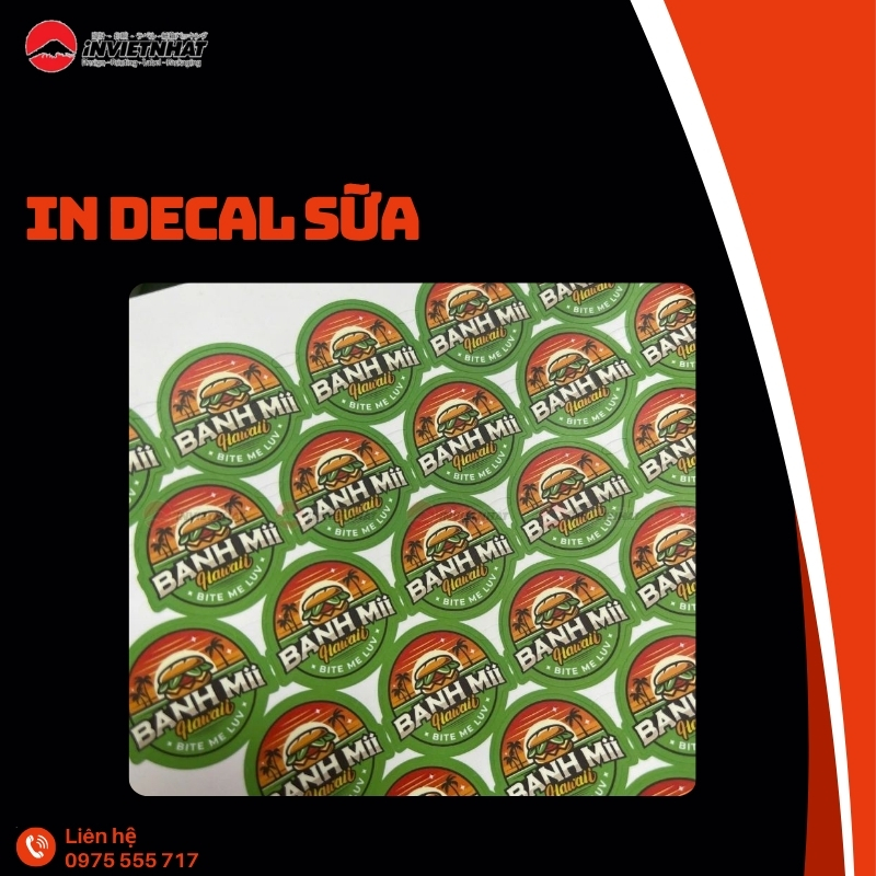In decal sữa