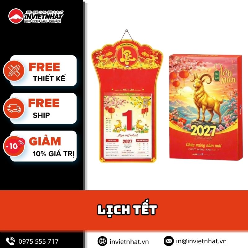 In Việt Nhật - Địa chỉ in lịch tết tốt nhất hiện nay