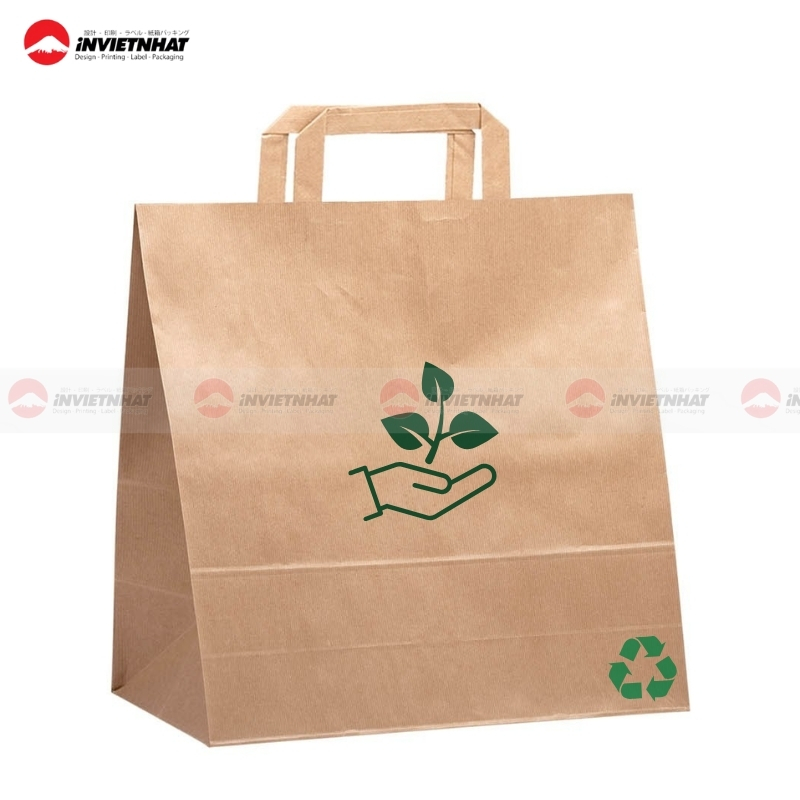In túi giấy tái chế tại xưởng in túi tái chế GIÁ RẺ nhất HCM 16 In tui giay eco