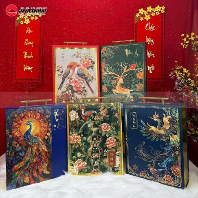 Mau hop qua Tet hoa tiet cao cap