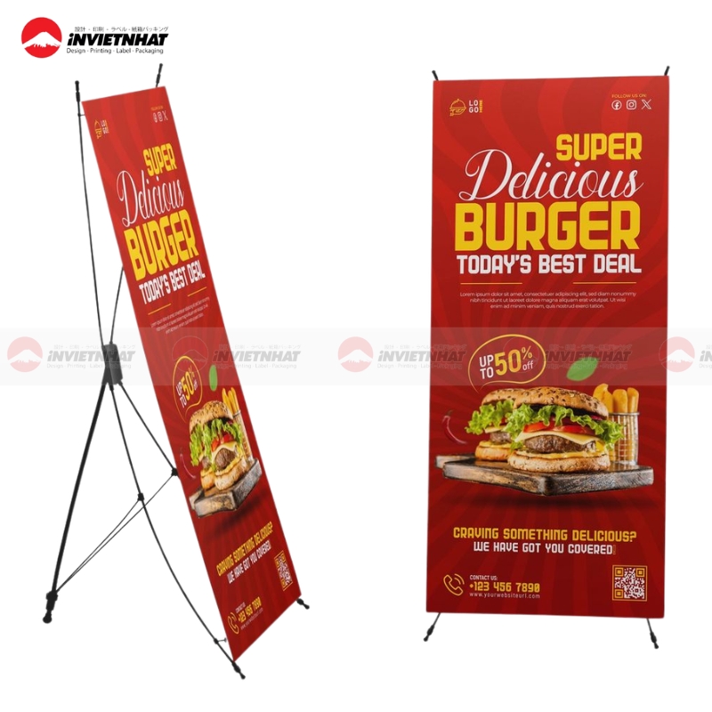 Standee khai truong