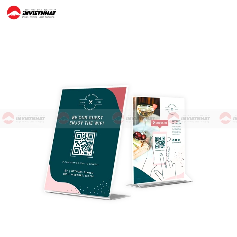 Standee menu