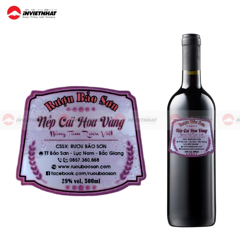 Tem decal xi bac dan chai ruou