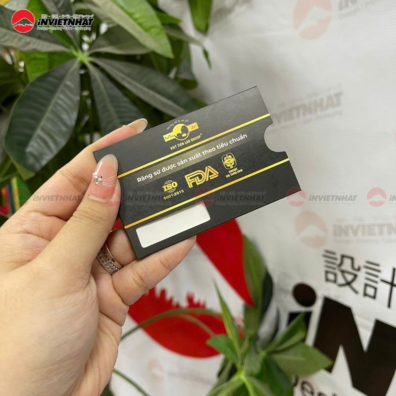 Thẻ bảo hành in 4 màu giấy I210