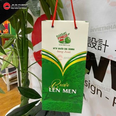 Túi giấy Hợp Tác Xã Bưởi Da Xanh Sông Xoài
