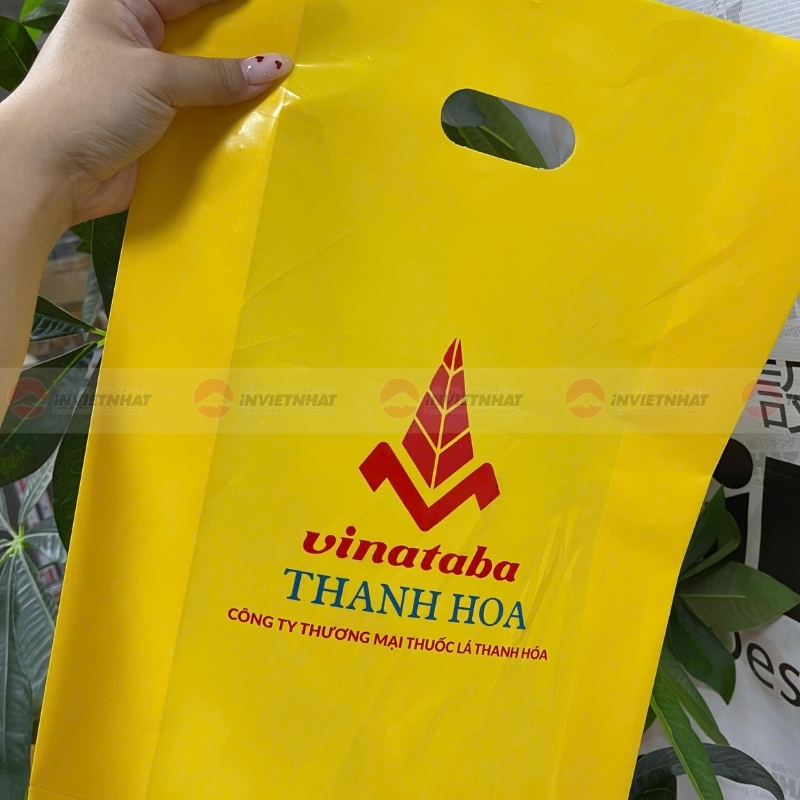 Túi Ni Lông PE Bóng Công Ty Thương Mại Thuốc Lá Thanh Hóa 7 Túi nilong PE bóng in 2 màu