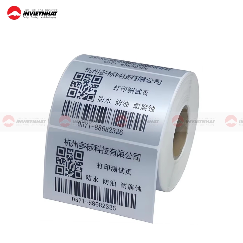 In tem bạc, in decal xi bạc GIÁ RẺ lấy ngay theo yêu cầu tại TPHCM 11 cuon Tem nhom