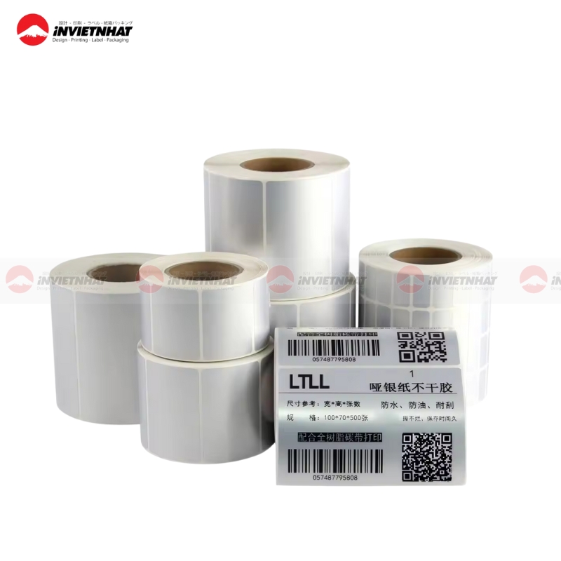 In tem bạc, in decal xi bạc GIÁ RẺ lấy ngay theo yêu cầu tại TPHCM 12 cuon tem bac