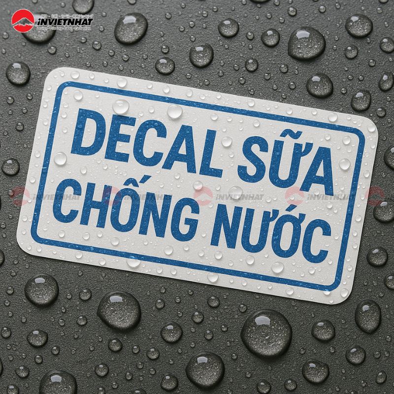 decal sữa chống nước