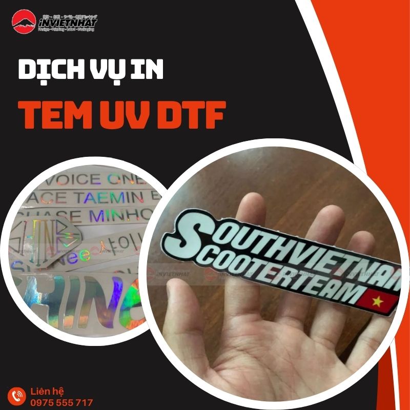 dịch vụ in tem UV DTF
