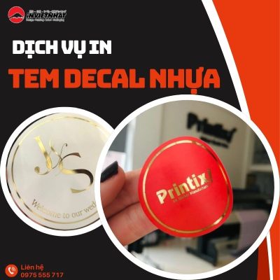 dịch vụ in tem decal nhựa