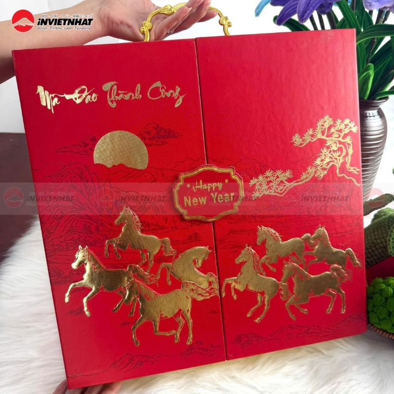 hop giay 2 canh mau do