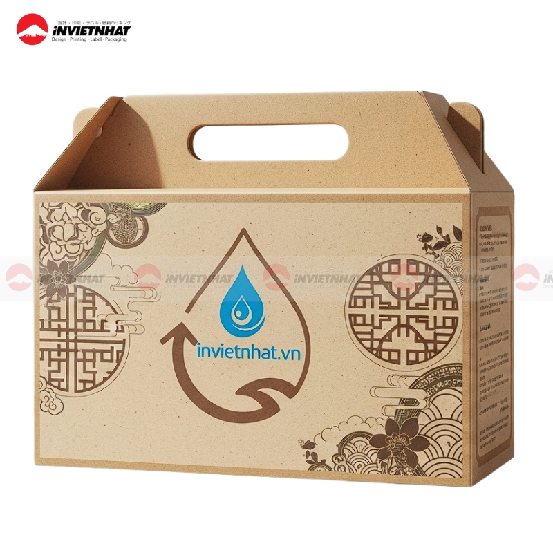 35+ Mẫu in hộp giấy kraft GIÁ RẺ, đa dạng thiết kế 2025 39 hop giay kraft co quai