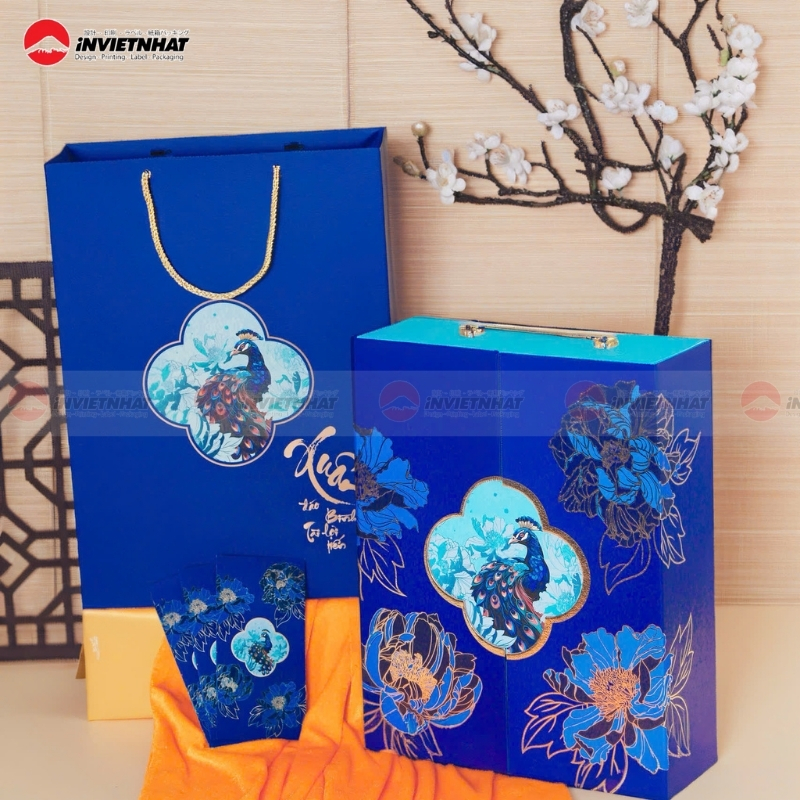 hop giay qua tet 2 canh ep nhu cao cap