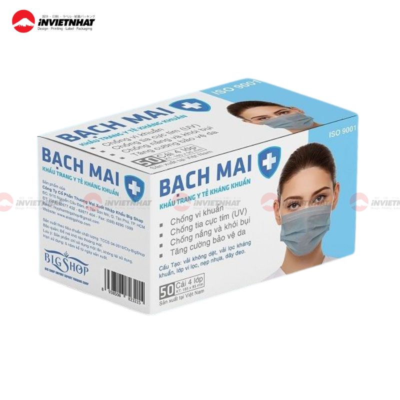 In hộp đựng khẩu trang y tế giá rẻ tại TPHCM 10 hộp khẩu trang y tế 1