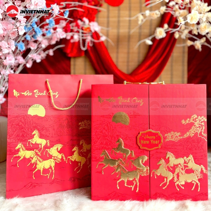 hop qua tet 2 canh ep kim