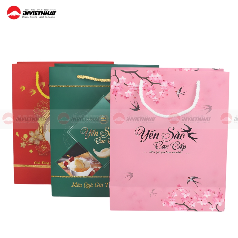 15+ Mẫu in túi giấy đựng yến sào CAO CẤP, thiết kế chi tiết theo yêu cầu 42 in gia cong tui giay yen sao