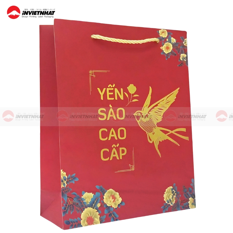 Mẫu túi giấy đựng yến sào cho cửa hàng