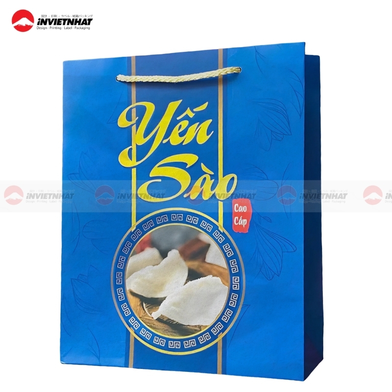 Mẫu túi giấy đựng yến sào có quai
