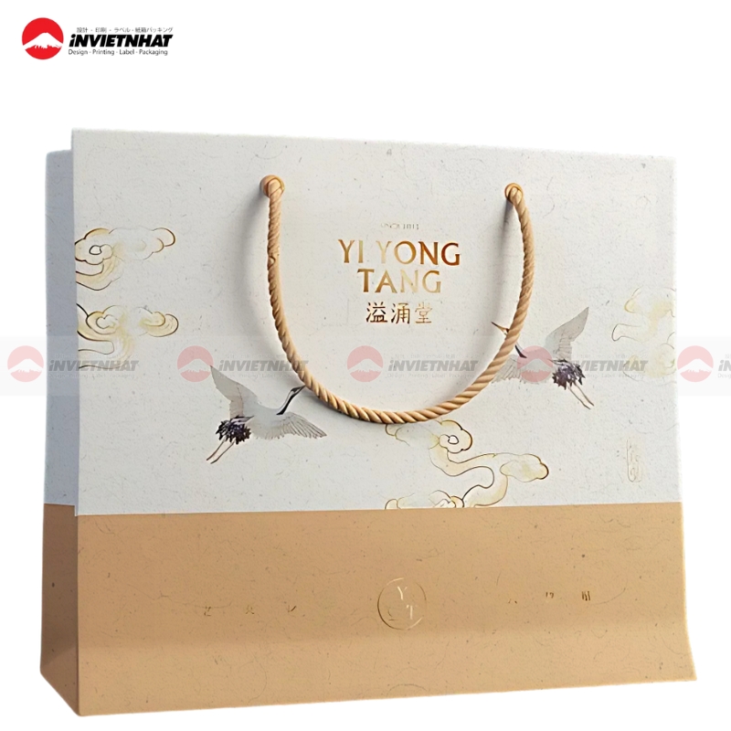 Mẫu túi giấy đựng yến sào sang trọng tinh tế