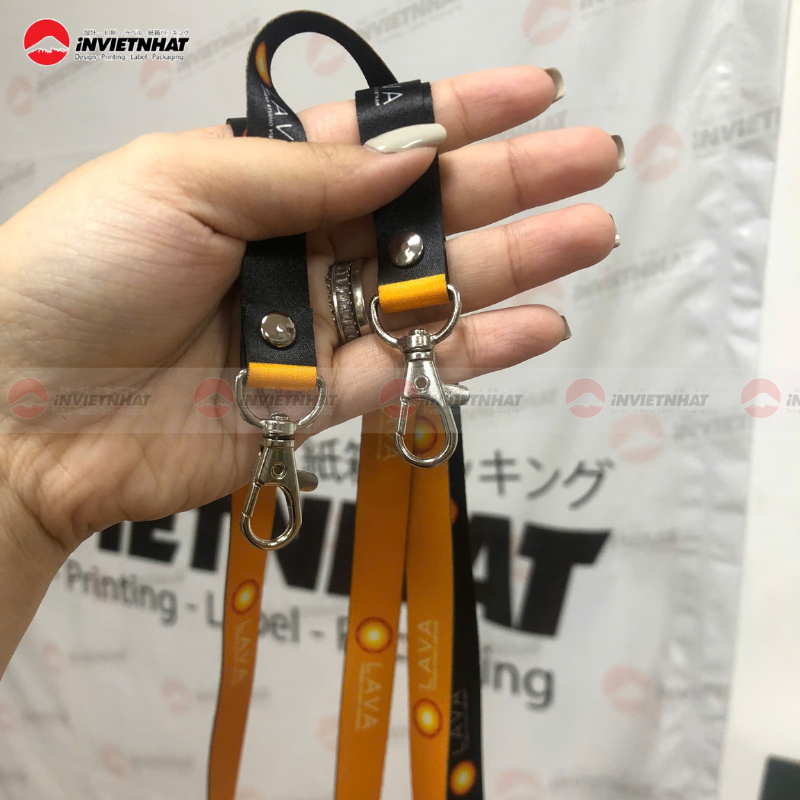 In lanyard - In logo lên dây đeo thẻ theo yêu cầu TPHCM 6 mẫu dây in đeo thẻ lava