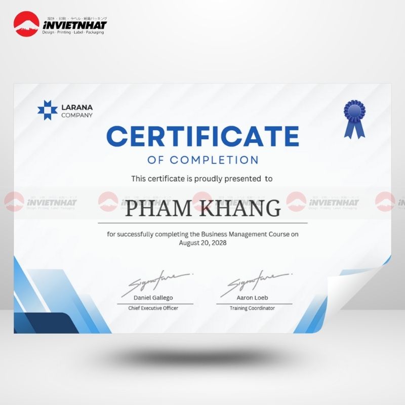 mẫu giấy khen hội thi