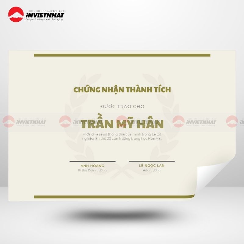 mẫu giấy khen mới