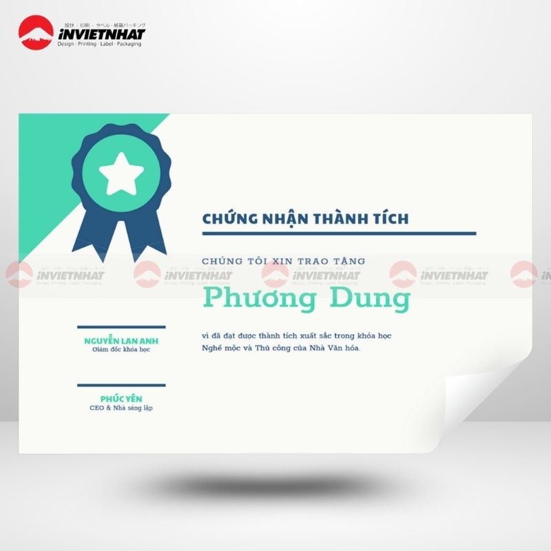 mẫu giấy khen thưởng