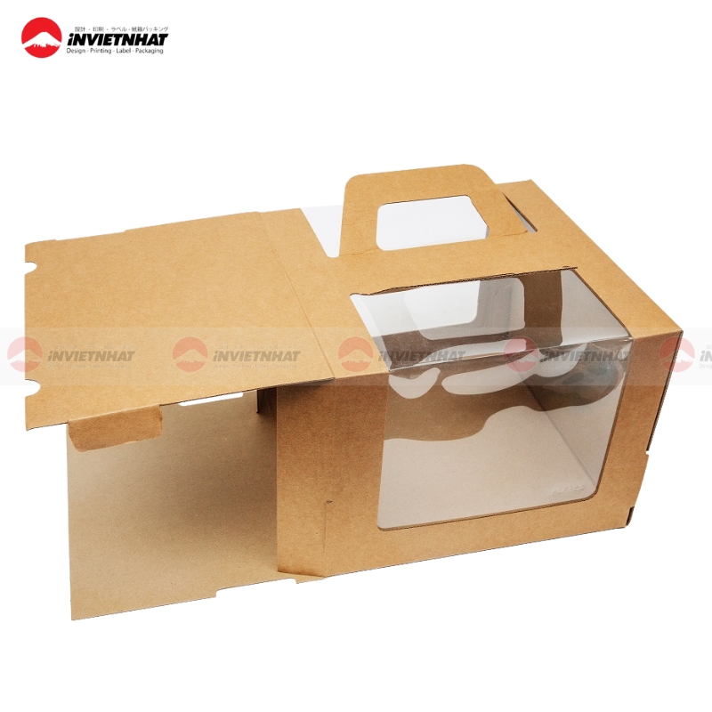 mau hop giay kraft co quai