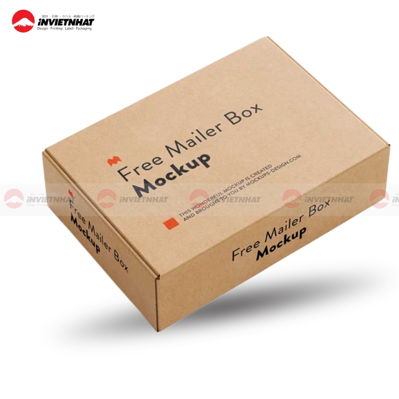 mau hop giay kraft nap gai