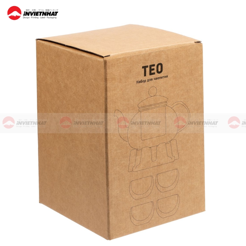 mau hop giay kraft nau