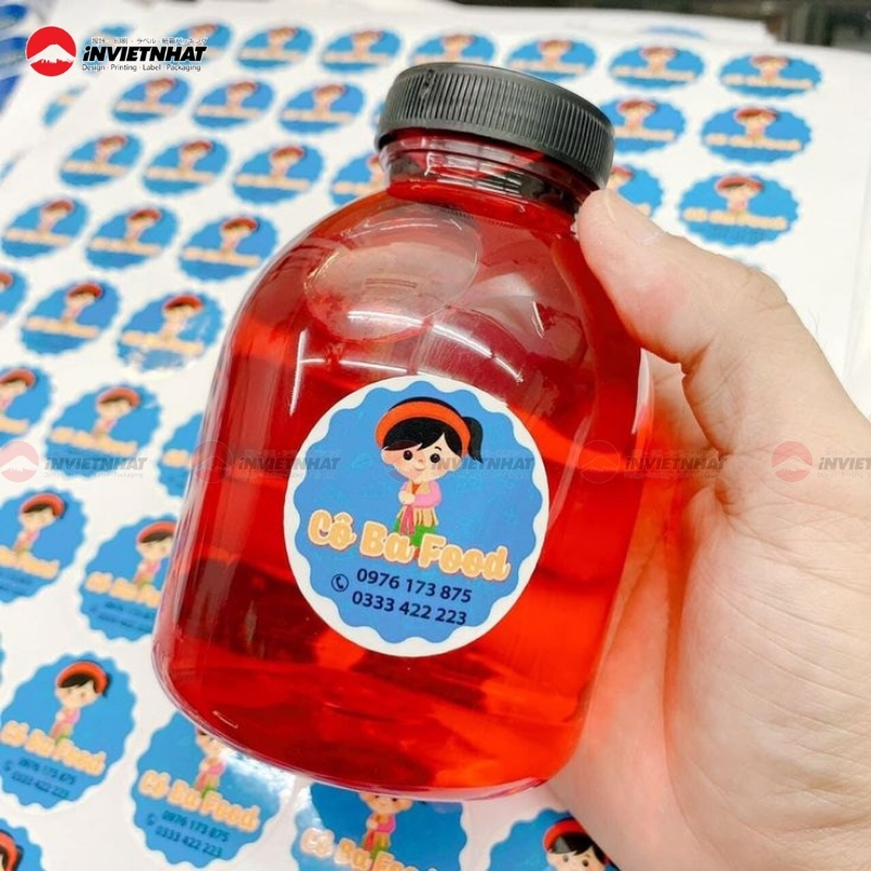 In decal sữa GIÁ RẺ TPHCM- Bảng báo giá 2026 1 mẫu in decal dán chai