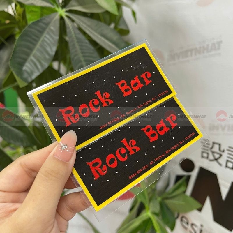 mẫu tem nổi Rock Bar in 4 màu