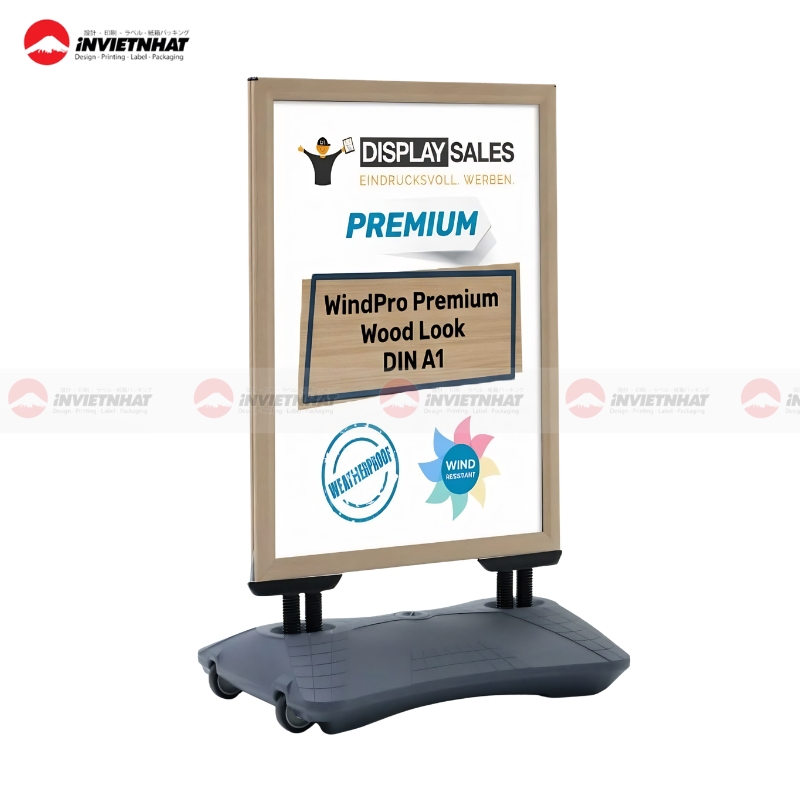 standee chan dung chong gio
