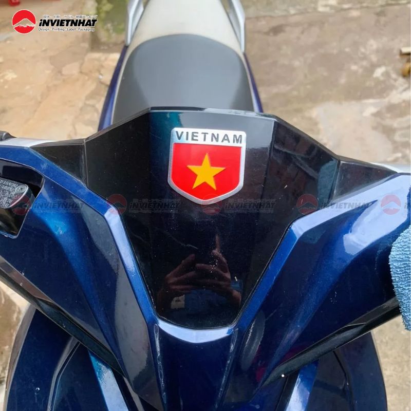 35+ Mẫu Tem Nhôm Cao Cấp Bền Bì Chống Gỉ Sét Đẹp Mắt 55 tem nhôm cờ việt nam dán xe