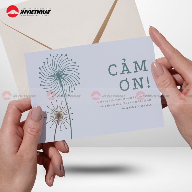 In thiệp cảm ơn khách hàng theo yêu cầu GIÁ RẺ chất lượng 9 thiệp cảm ơn