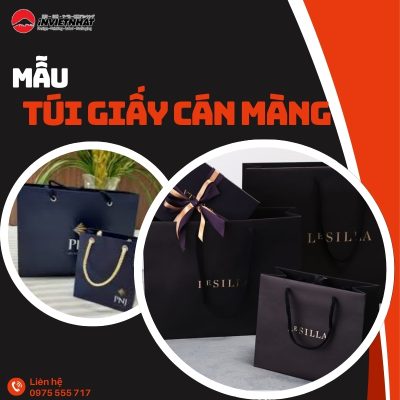 túi giấy cán màng
