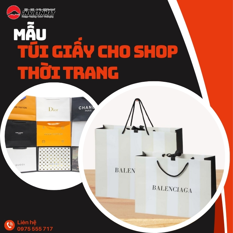 túi giấy cho shop thời trang