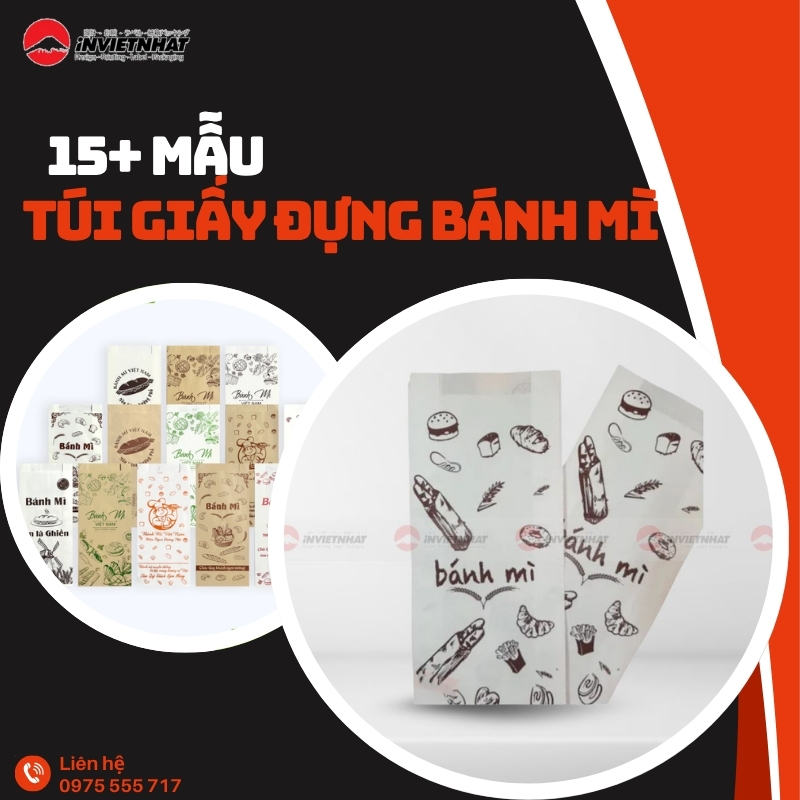 túi giấy đựng bánh mì