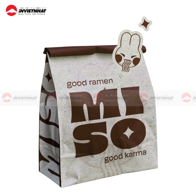 tui giay thuc pham co cua so