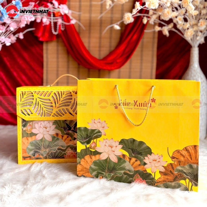 tui hop giay dung qua tet hoa sen