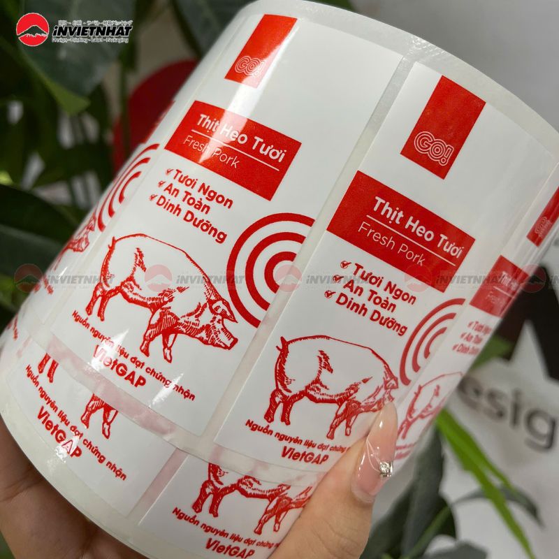Decal là gì ? Tìm hiểu về các loại decal và ứng dụng của chúng 8 Decal nhựa quấn cuộn in 1 màu