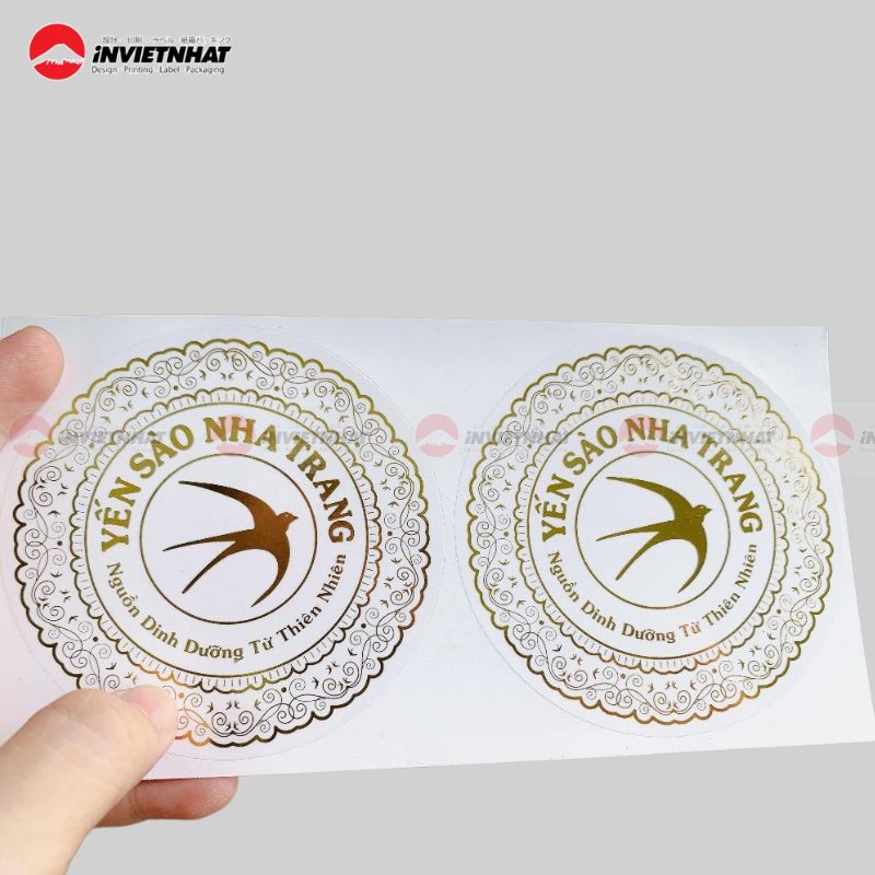 19+ Mẫu In Tem Ép Kim Ép Nhũ Đẹp Cao Cấp 32 in tem ép kim