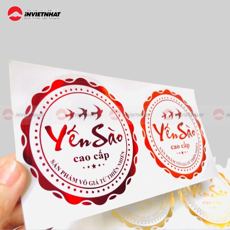 19+ Mẫu In Tem Ép Kim Ép Nhũ Đẹp Cao Cấp 30 in tem ép nhũ