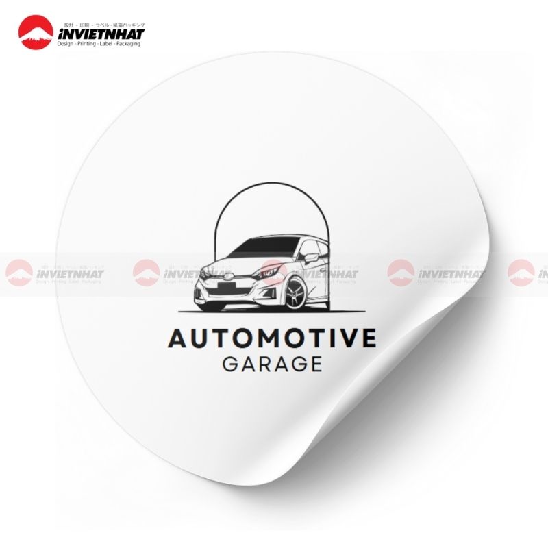In Logo Dán Giá Rẻ Thiết Kế Riêng Theo Yêu Cầu Giao Hàng Nhanh Trong 2H 11 logo garage oto