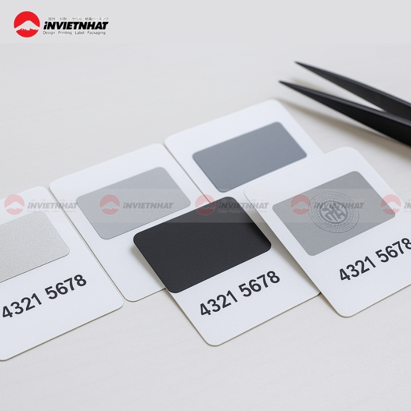 Mực in thẻ cào giúp tạo lớp phủ bảo mật hiệu quả 20 màu sắc và hình thức thẻ cào thường gặp