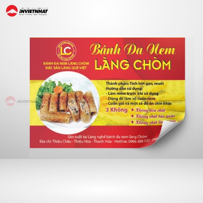 mẫu tem bánh kẹo