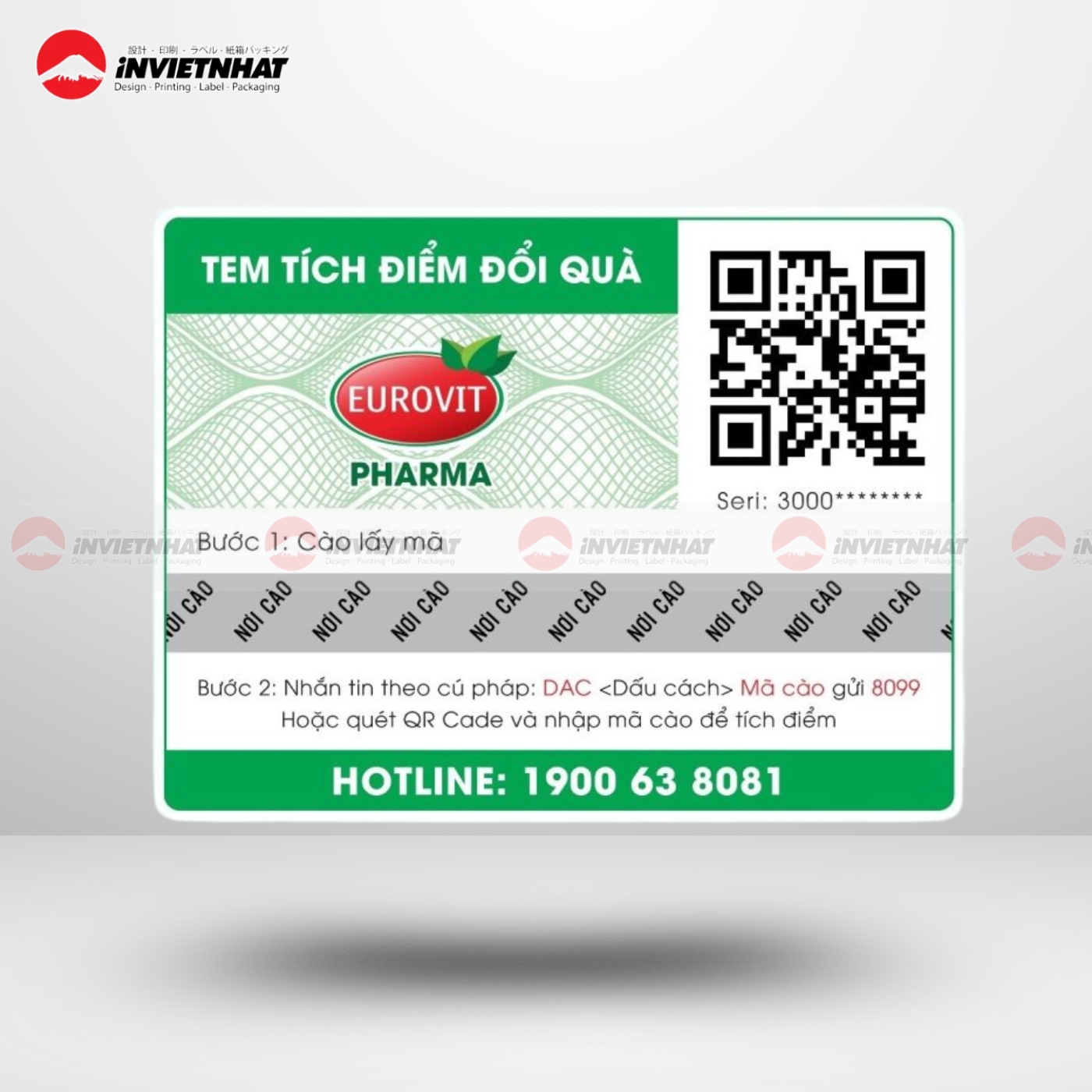 Mực in thẻ cào giúp tạo lớp phủ bảo mật hiệu quả 21 mau the cao tich diem doi qua xanh la