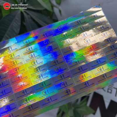 tem decal 7 màu Công ty GOLDEN HAND