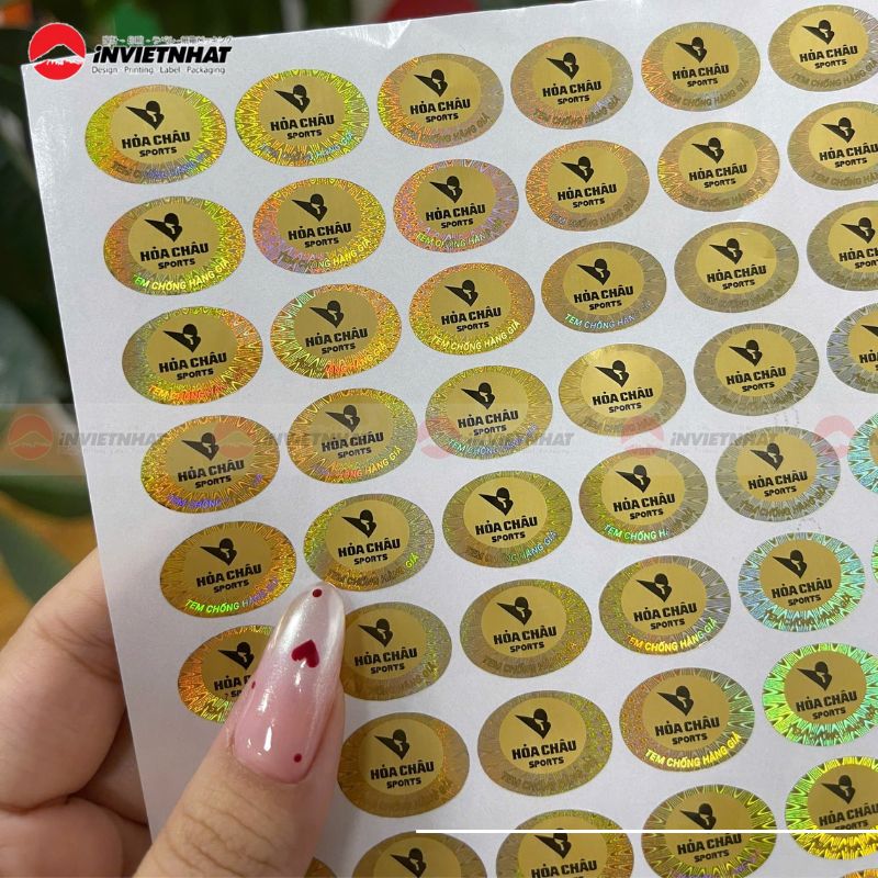 tem hologram gia công lớp phá màng